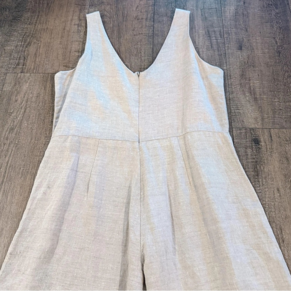 4 Love and Liberty | Johnny Was Sleeveless Cropped Wide Leg Linen Jumpsuit Sz S - Picture 4 of 6
